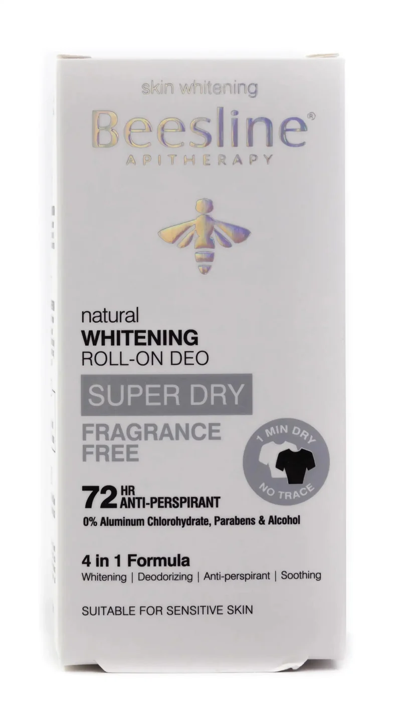 Beesline 72 Hours Whitening Roll On Deo Super Dry Fragrance Free 50 Ml