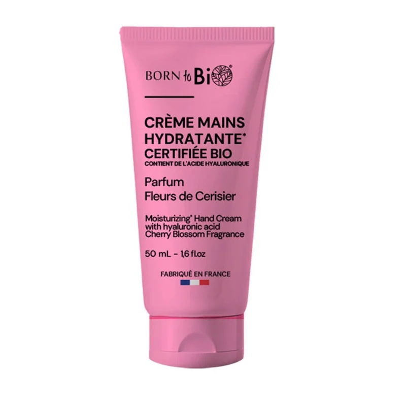 Born to Bio återfuktande handkräm med körsbärsblomma 50 ml | Med hyaluronsyra 50 ml