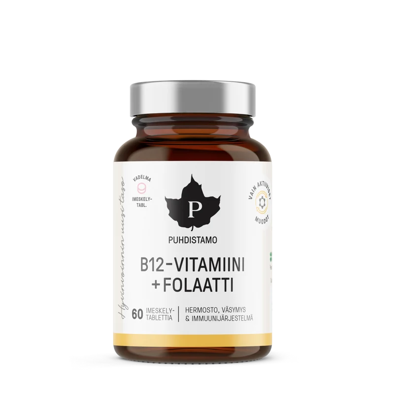 B12-vitamin + folat 60 tabletter