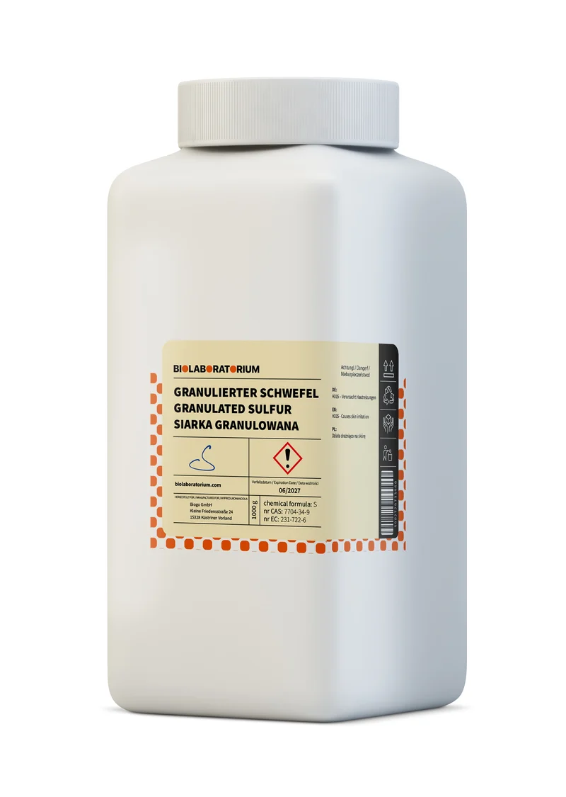 Granulierter Schwefel 1kg BIOLABORATORIUM