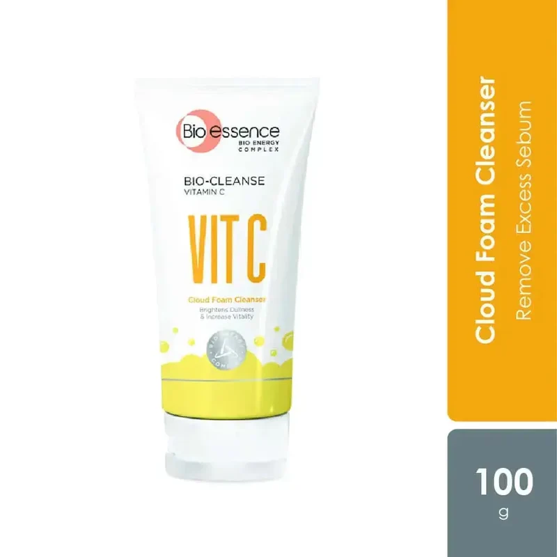 Bio Essence Bio-Cleanse Vitamin C Cloud Foam Cleanser 100g | Remove Excess Sebum