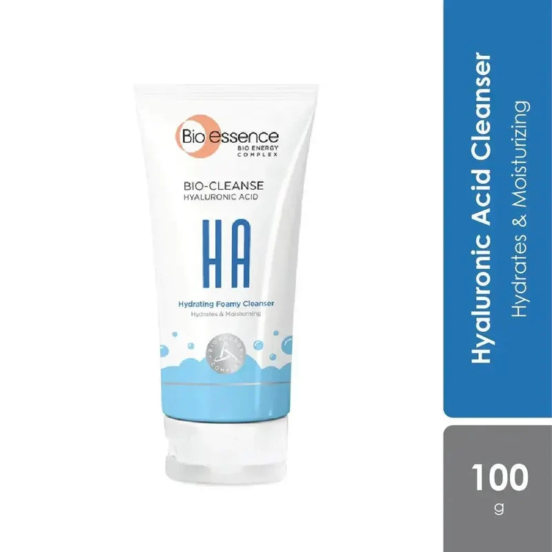 Bio Essence Bio-Cleanse Hyaluronic Acid Hydrating Foamy Cleanser 100g | Hydrates & Moisturizing