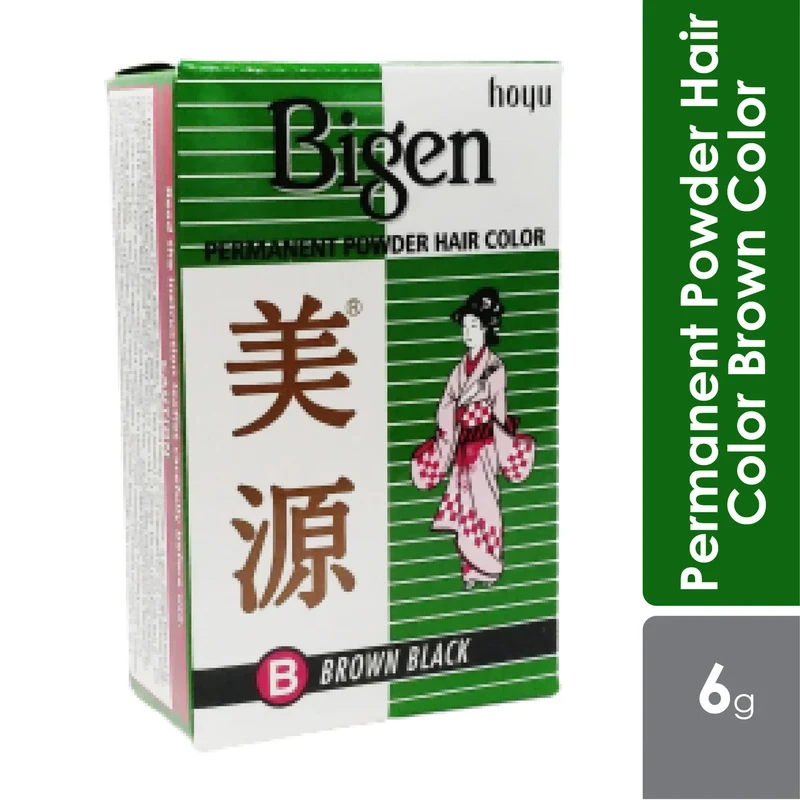 Bigen Powder Hair Dye Brown Black B New 6g