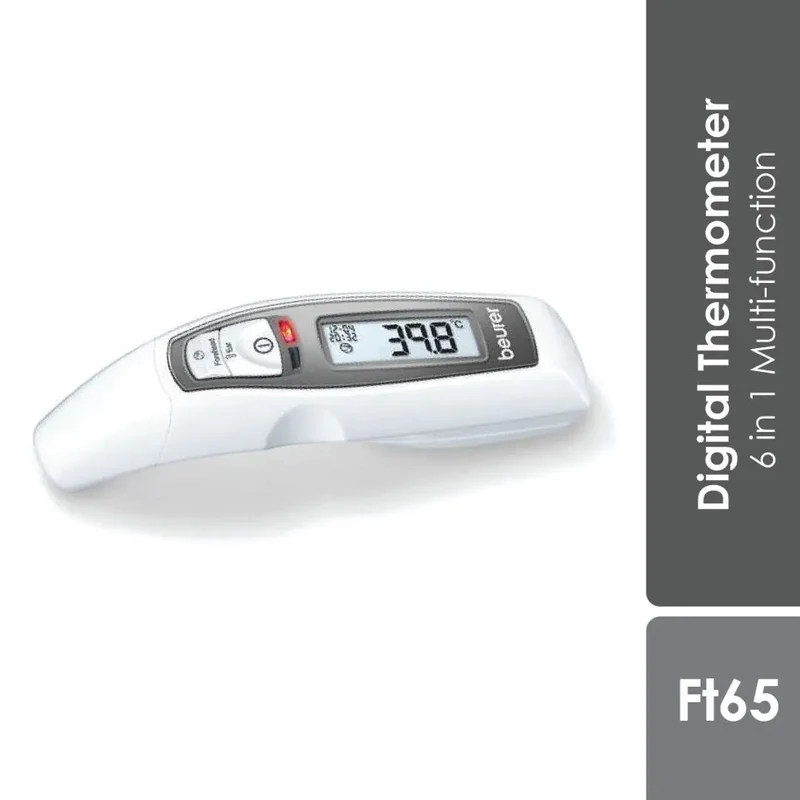 Beurer Multifunction Digital Thermometer FT65 | Temperature Detector For Forehead & Surface Area