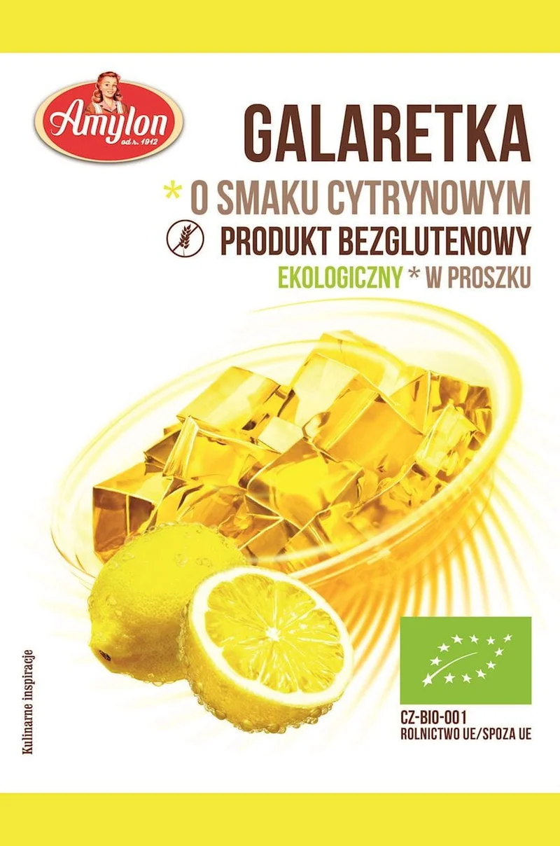 GALARETKA O SMAKU CYTRYNOWYM BIO 40 g - AMYLON DATA: 05.2026