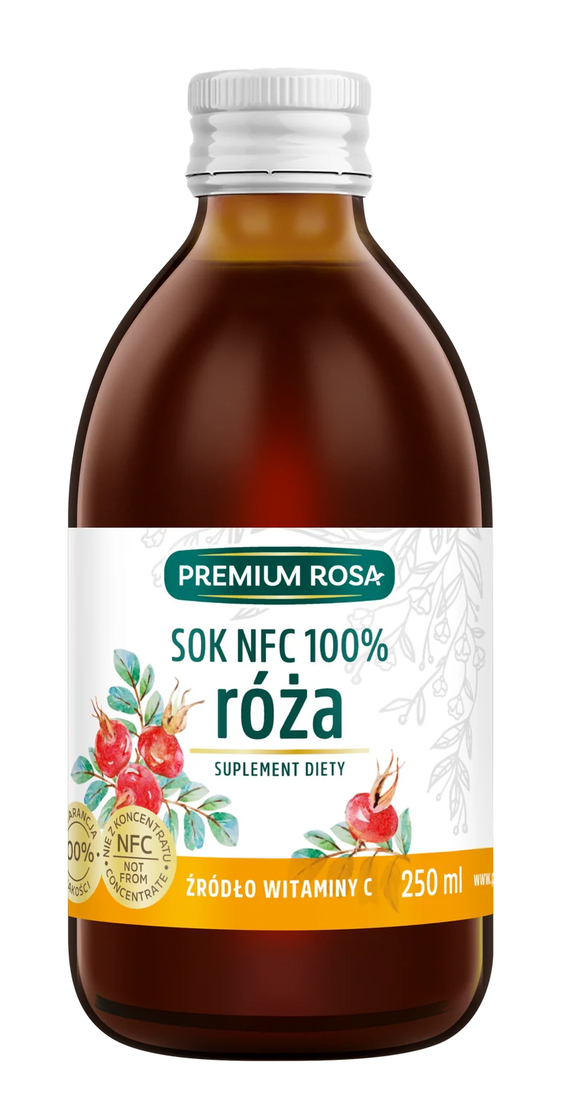 Sok z owoców dzikiej róży 250 ml DATA: 05.2026