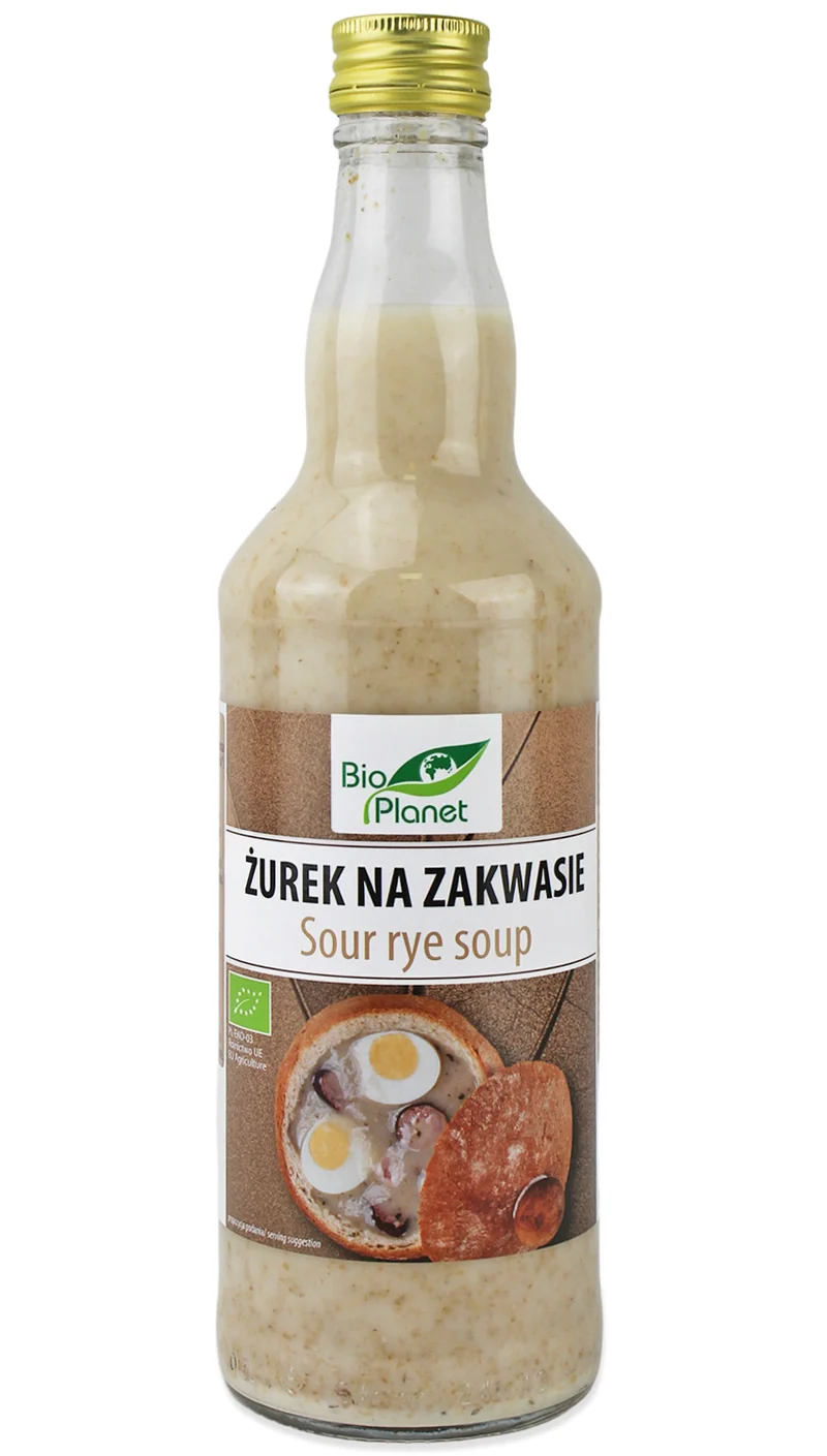 ŻUREK NA ZAKWASIE NIEPASTERYZOWANY BIO 500 ml - BIO PLANET DATA: 05.2026