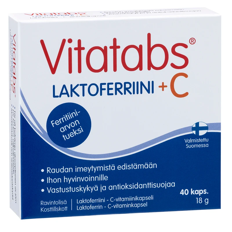 Vitatabs Laktoferrin + C, 40 kapslar