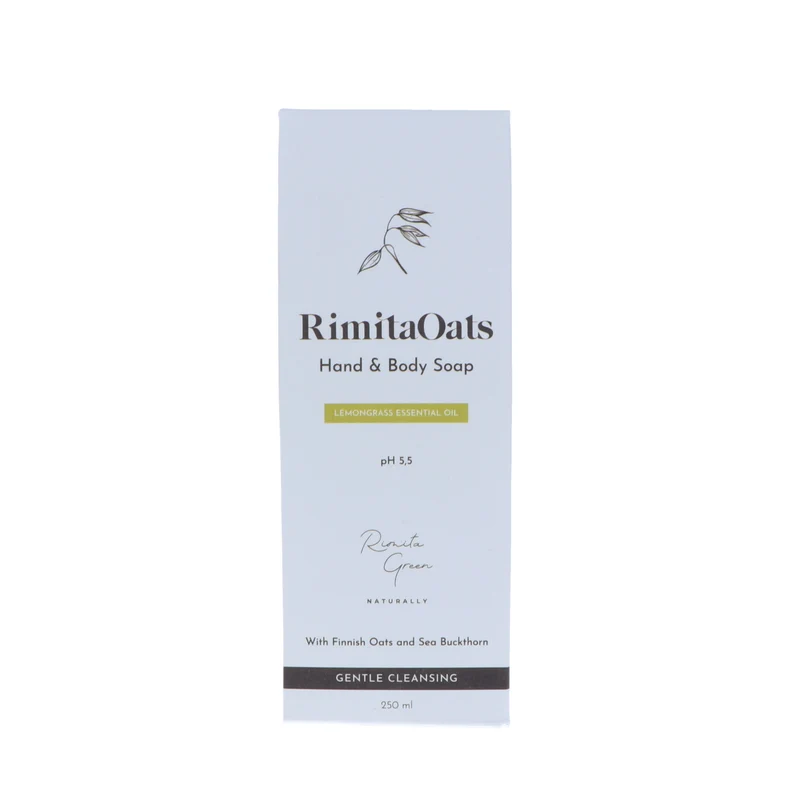 RimitaOats, Hand & Body Soap, Lemongrass Essential Oil, 250 ml