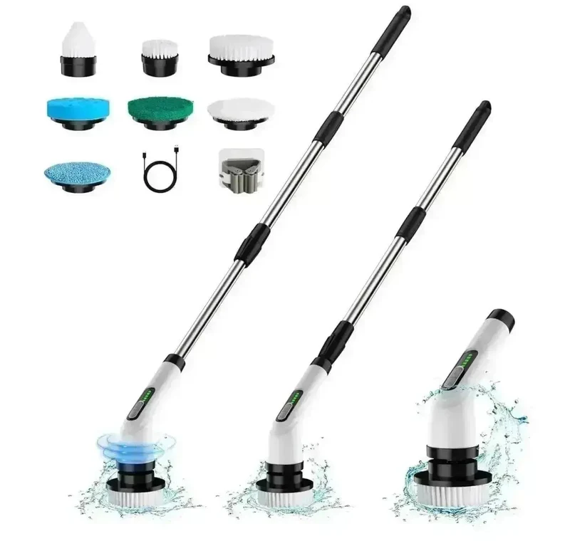 7-i-1 elektrisk scrubber electric spin scrubber cleaning brush