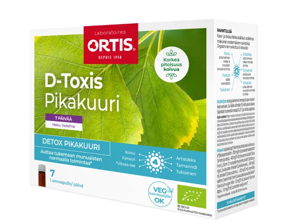 Detox-snabbkur, hallon 105 ml