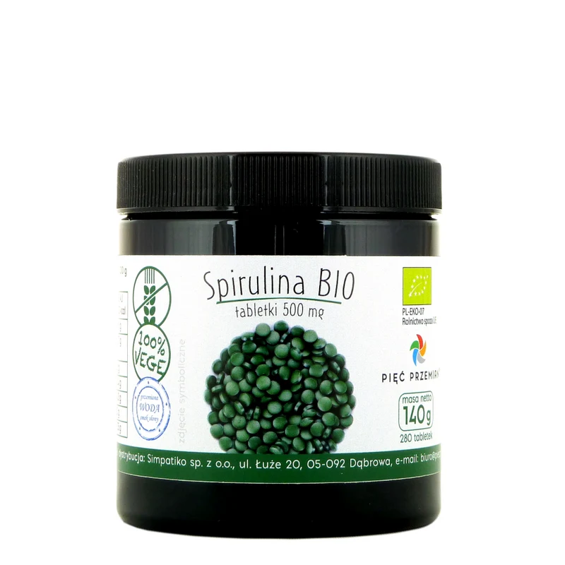 Pięć Przemian Spirulina Bio tabletki 140 g DATA: 04.2026