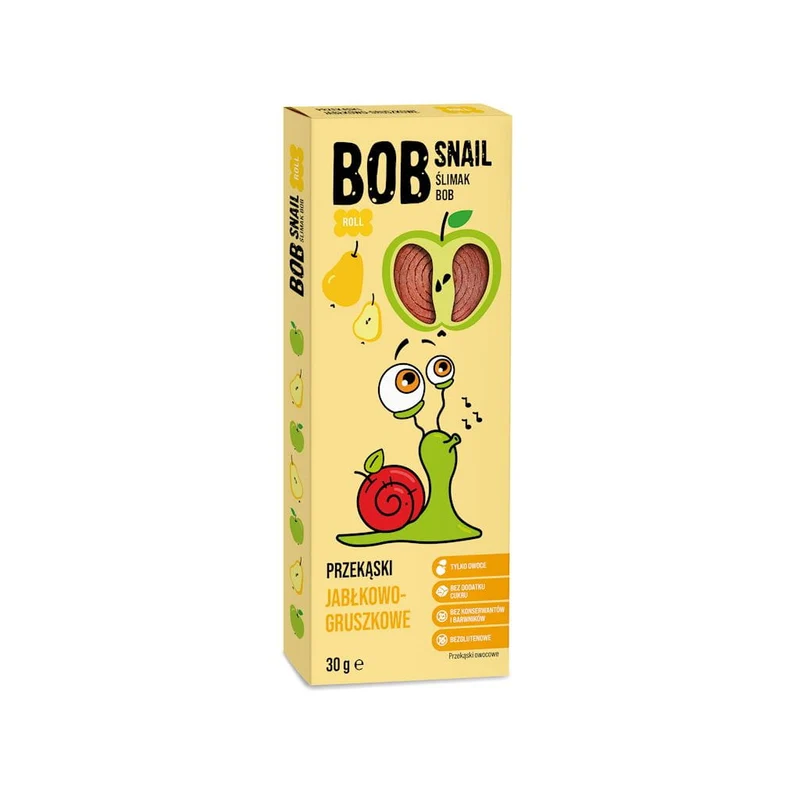 ZUCKERFREIER APFEL - GRUTTER ROLLEN Snack 30 g - BOB SNAIL DATE: 02.2026
