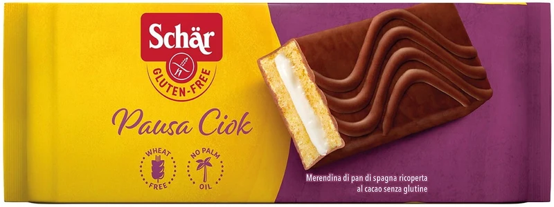 Pausa ciok Kakao Kuchen glutenfrei 35 g Schar DATE: 04.2026
