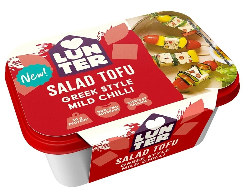 Tofu-Salat mit Chili nach griechischer Art, 300 g, LUNTER