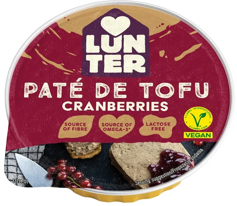 Tofupastete mit Preiselbeeren 75 g LUNTER