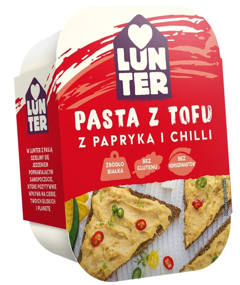 Tofupaste mit Paprika und Chili 150g LUNTER
