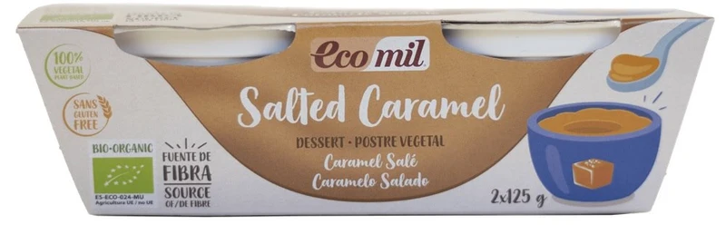 Gemüsedessert gesalzenes Karamell NON-GLU. BIO 2 x 125 g ECOMIL