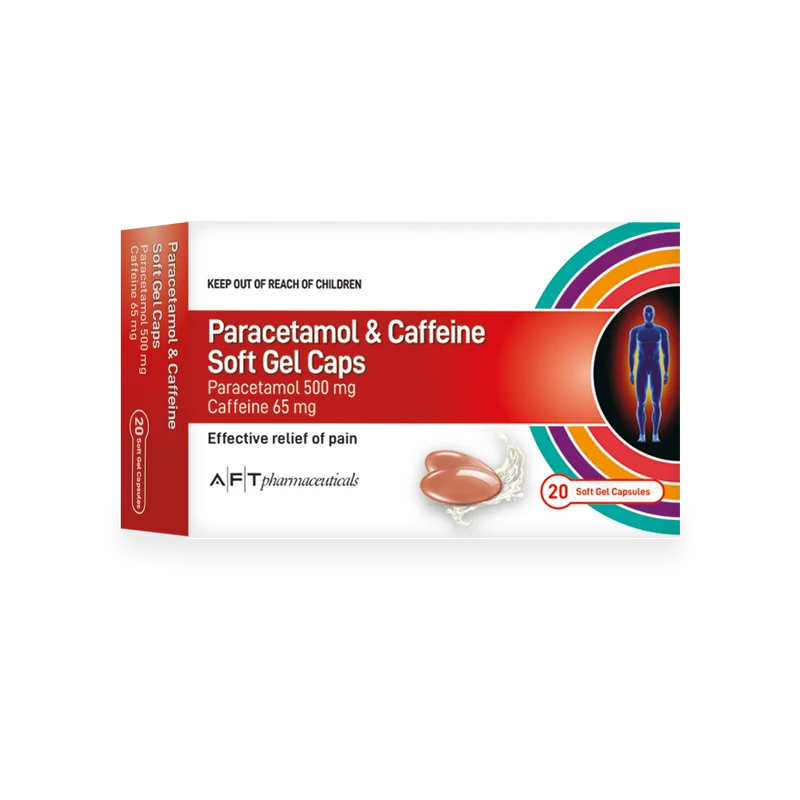 AFT Paracetamol+Caffiene SG Caps 20s