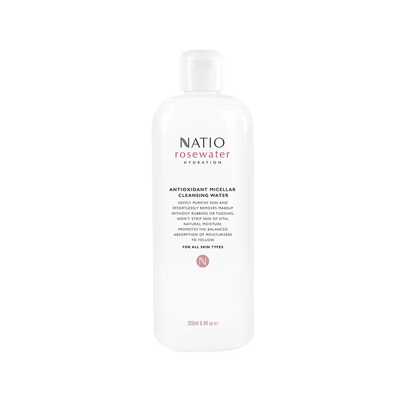 Natio Rosewater Hydration Antioxidant Micellar Cleansing Water 250ml