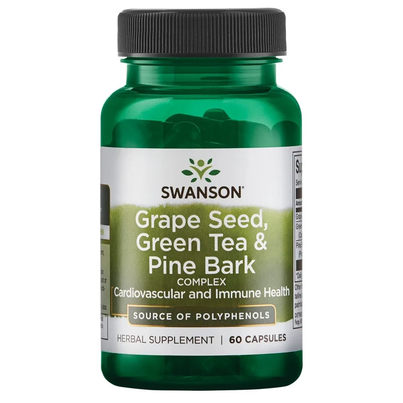 SWANSON Traubenkern Grüner Tee & Pinienrinde 60caps DATUM: 04.2026