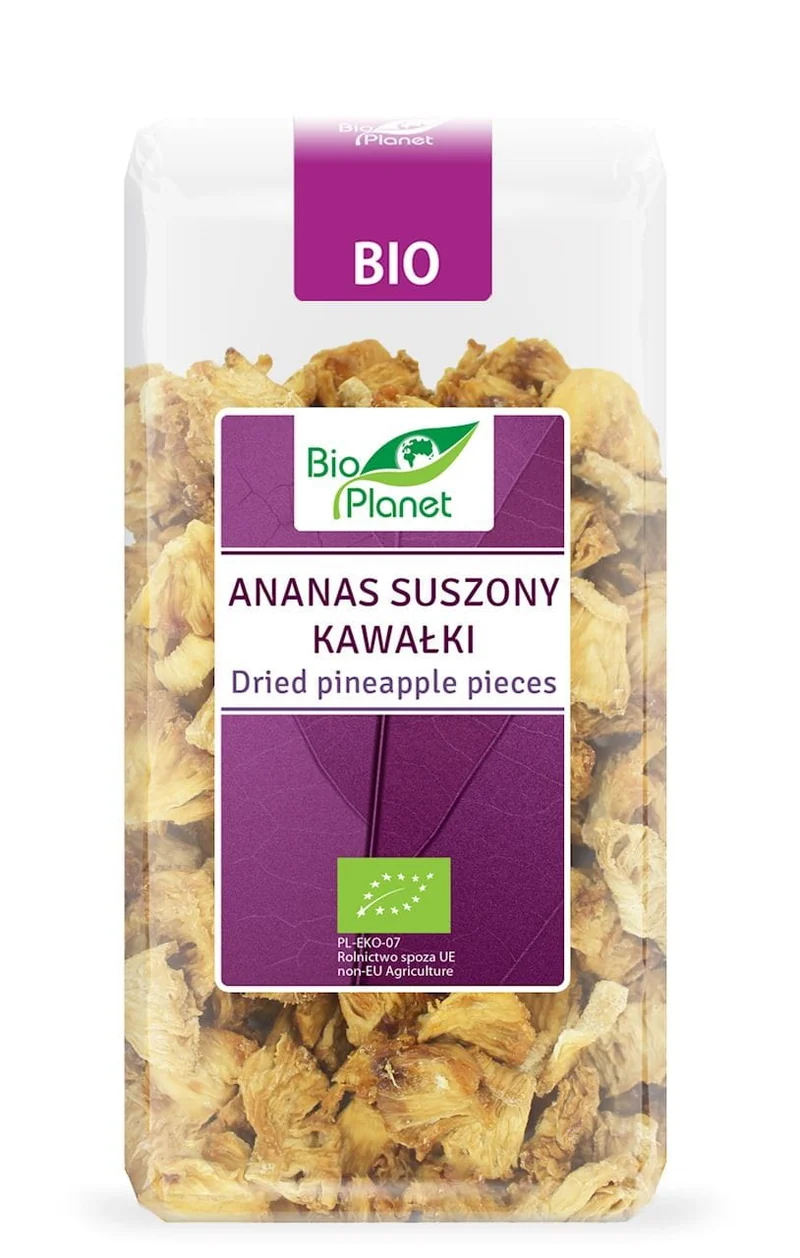 GETROCKENE ANANAS BIO BUNCHES 100 g - BIO PLANET DATE: 03.2026