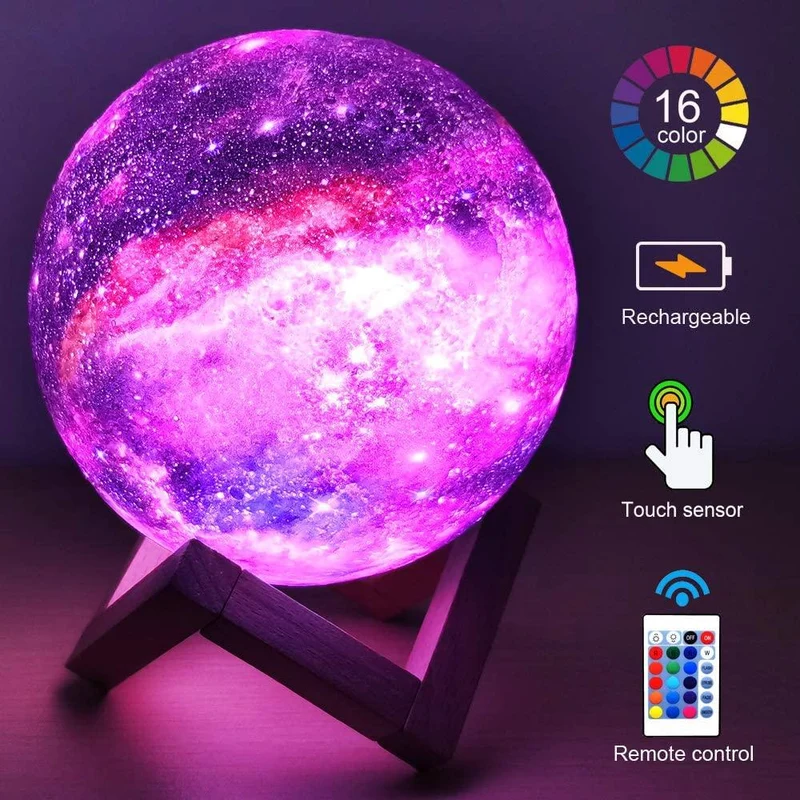 LED Galaxy nattlampe