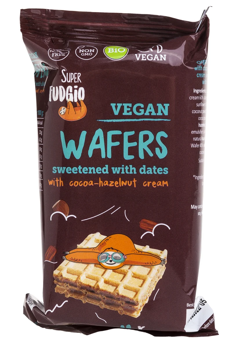 Våffla med kakao-hasselnötskräm