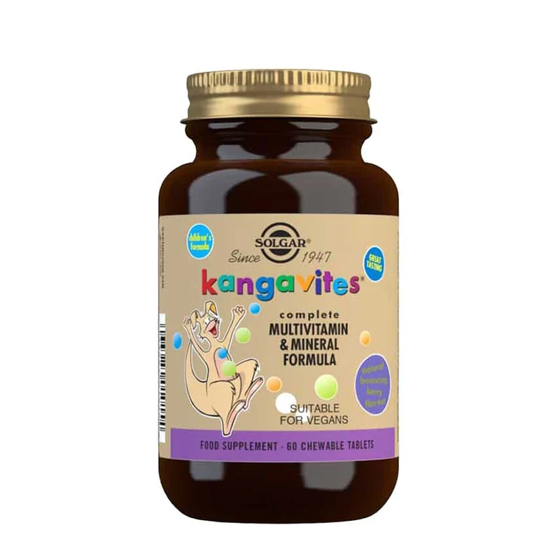 Kangavites Multivitamin & Mineral, för barn (bärsmak), 102 g, 60 tuggtabletter