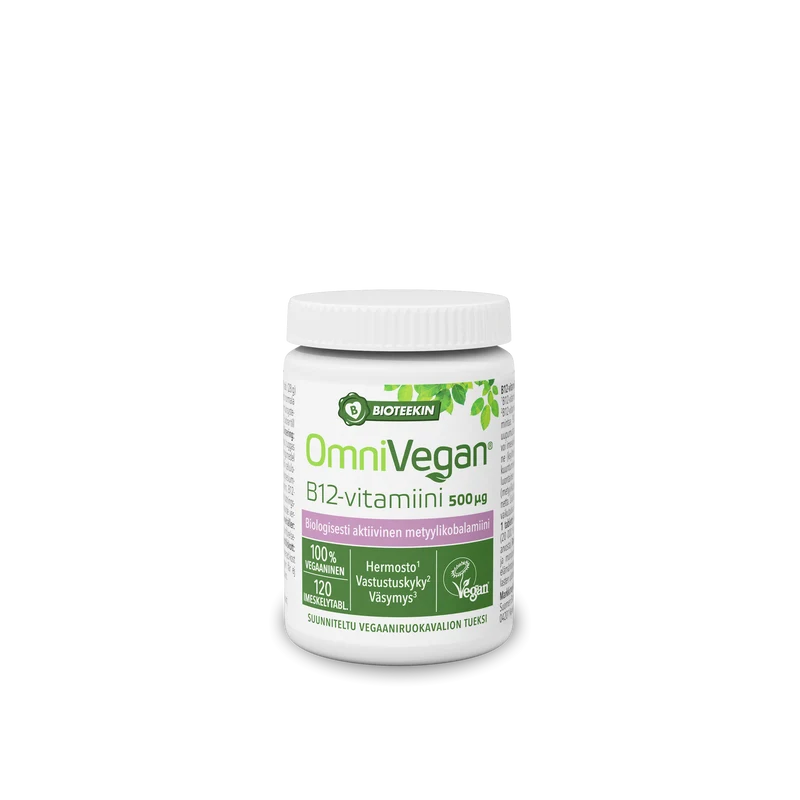 Bioteekki Vegan B12-vitamin, 500 µg