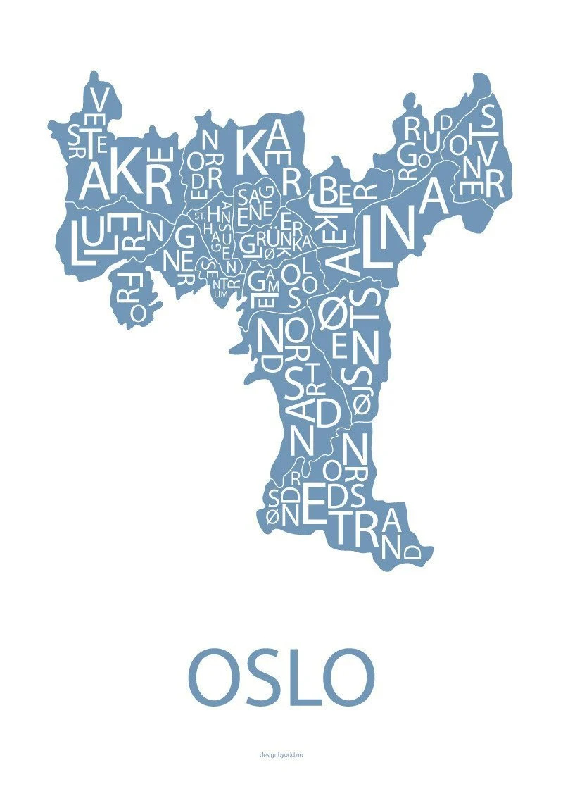 Oslo kart (blå kart)