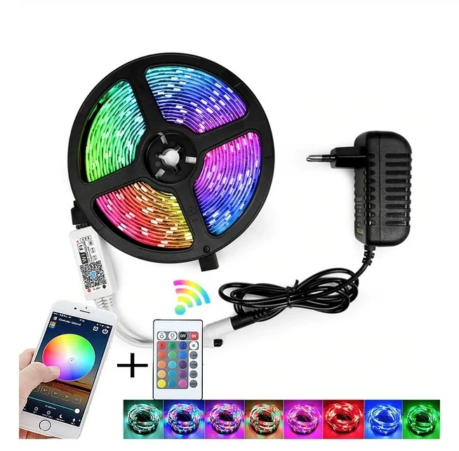 5 meter Led strips med WIFI og Bluetooth App