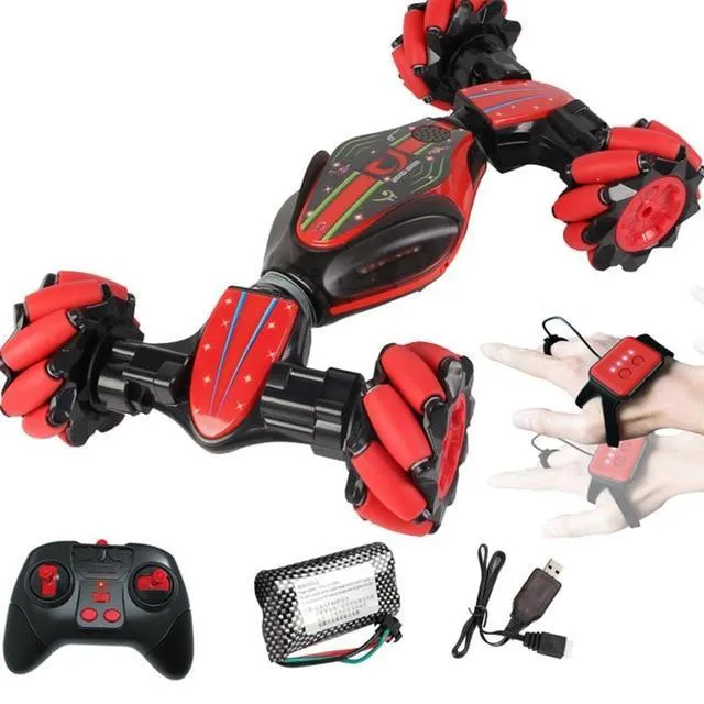 Håndstyrt Double Sided Twisting Stunt RC Lekebil