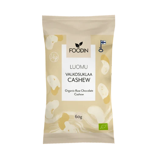 Ekologisk vit choklad cashew, 60 g