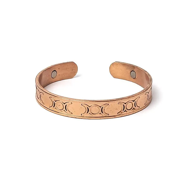 Koppararmband med magnet - Månens cykel