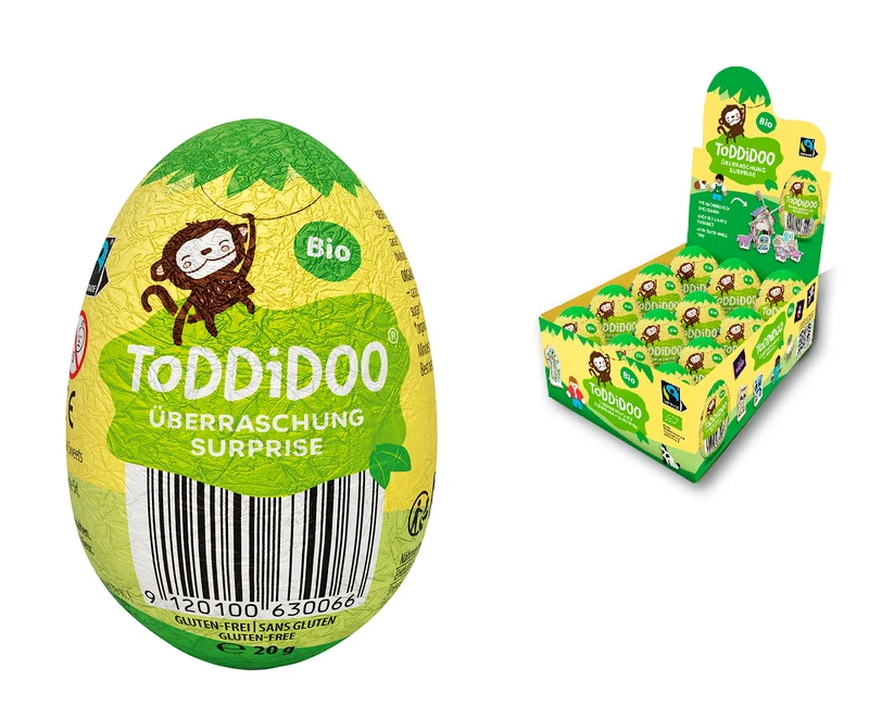 FAIR TRADE CHOCOLATE FAIR TRADE GERM-FREE EGG BIO 20 g - TODDIDOO DATE: 03.2026