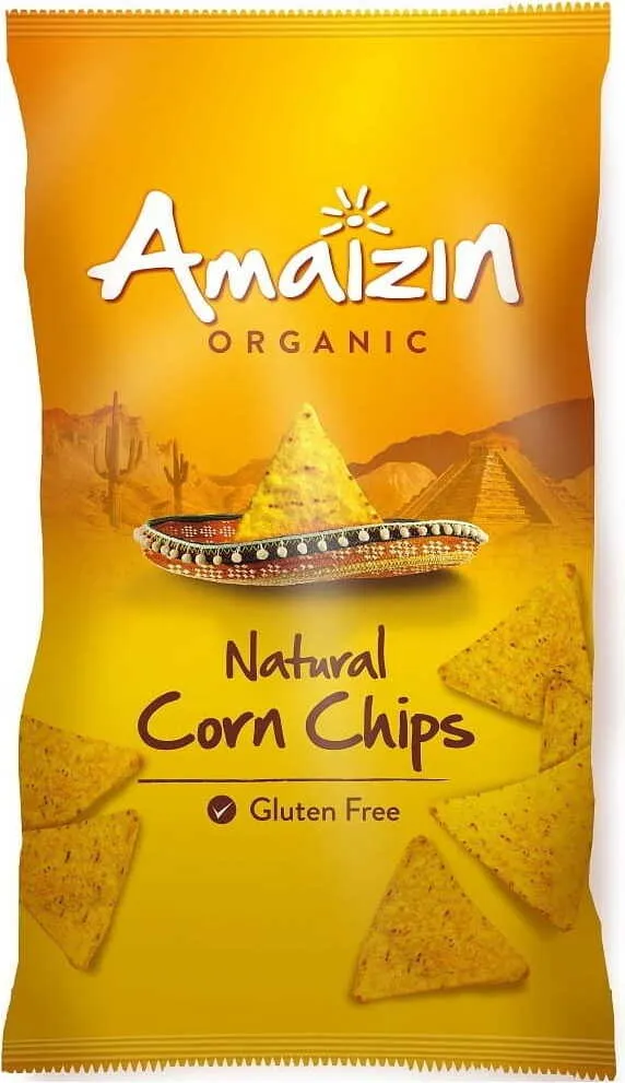 GUELUTENFREIE GESALZTE ZUCKERCHIPS BIO 250 g - AMAIZIN DATE: 03.2026