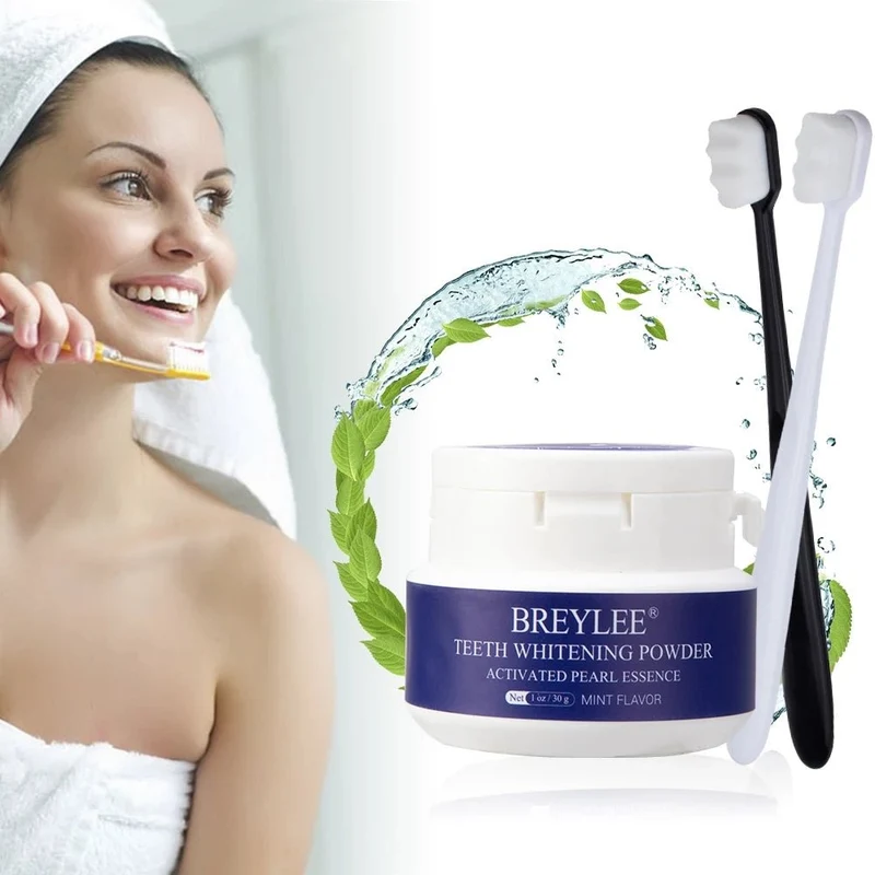 BREYLEE White Teeth Whitening Powder - Hvitt tannblekingspulver