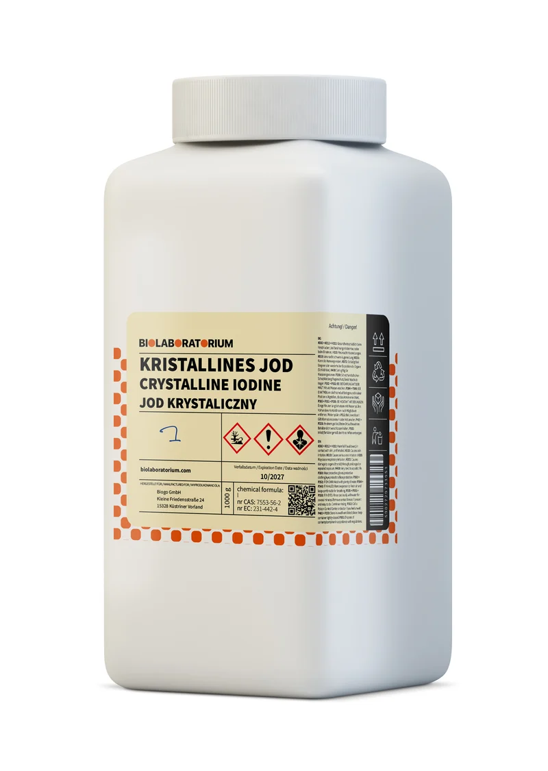 Kristallines Jod 1kg BIOLABORATORIUM