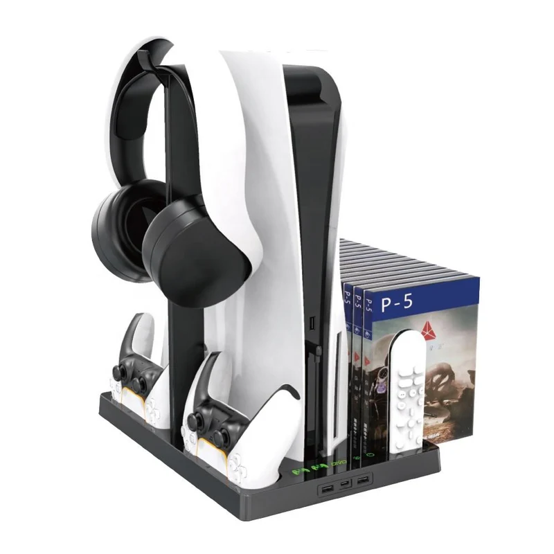 Sony Playstation 5 Vertikal Docking Station med kjølevifte