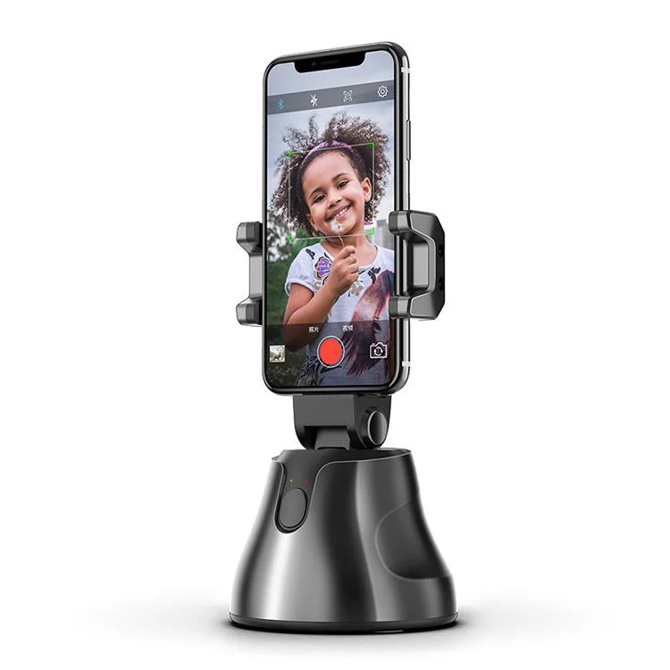 Automatisk 360° roterende selfiestativ med ansiktssporing