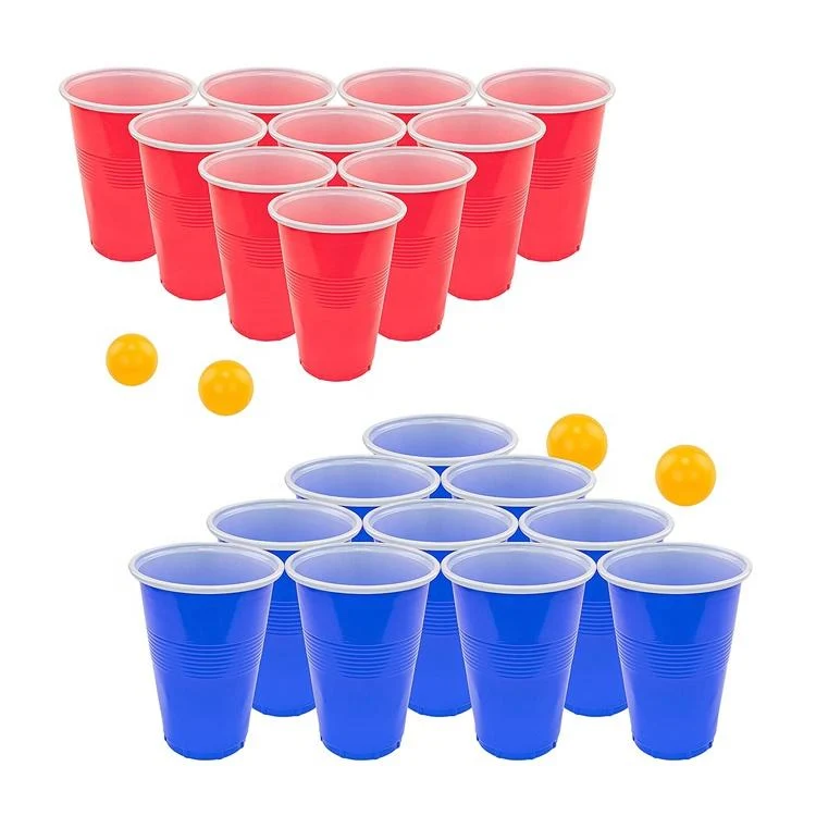 24 Orginale Beer Pong kopper med 6 Ping Pong baller