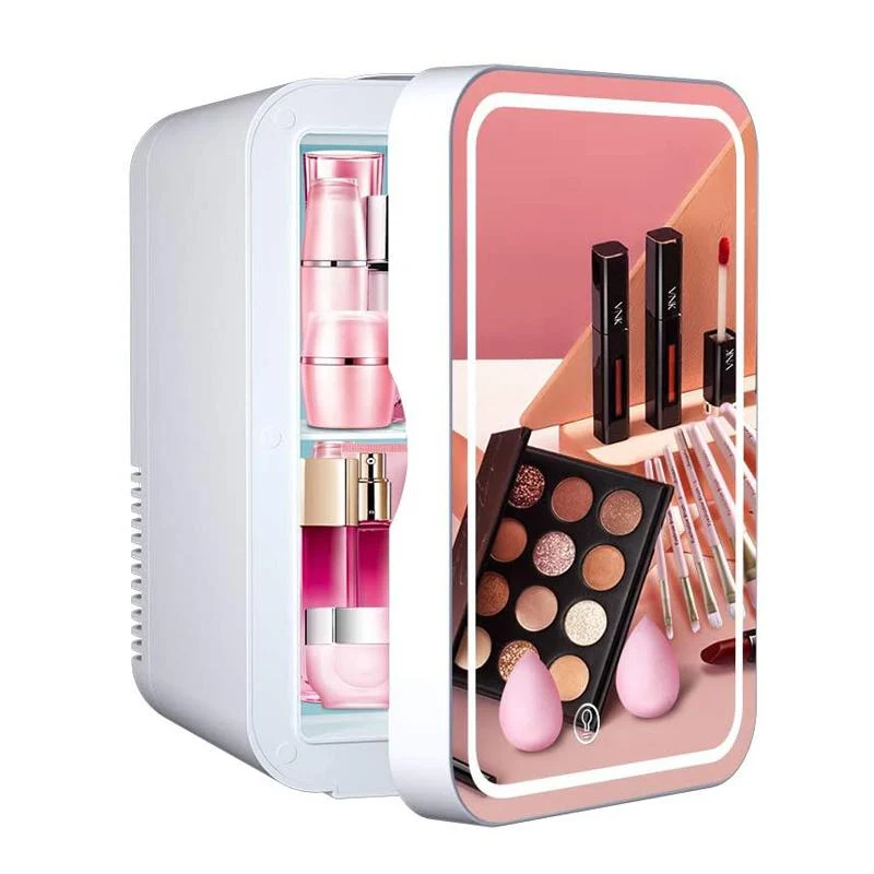Sminke kjøleskap med speil - Makeup fridge cosmetic fridge