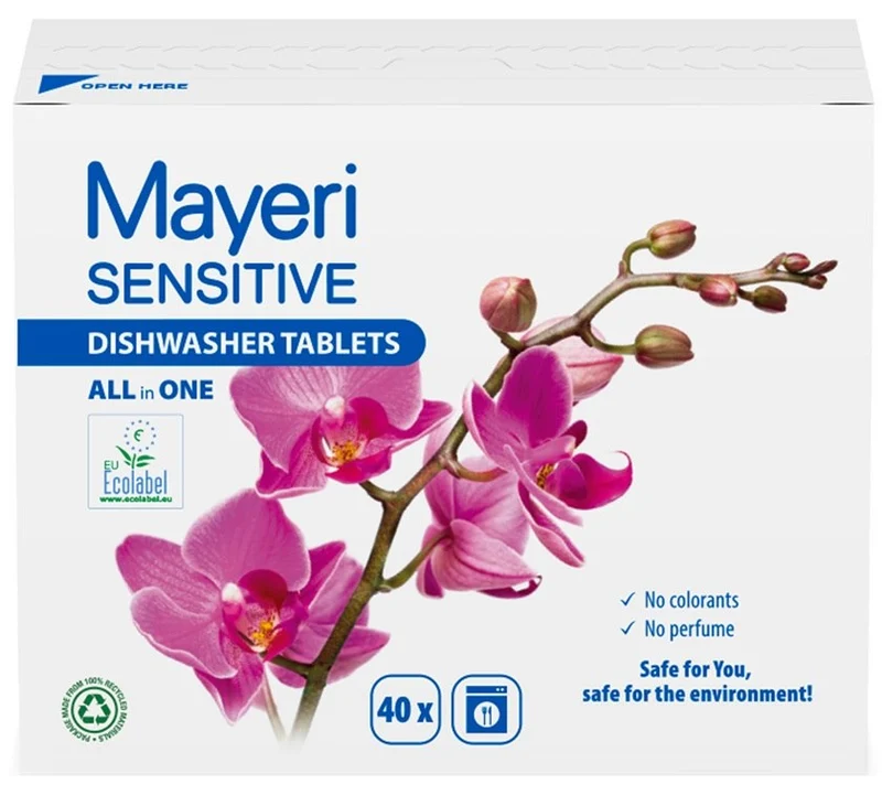 Spülmaschinentabs sensitive all-in-one 40 Stück MAYERI
