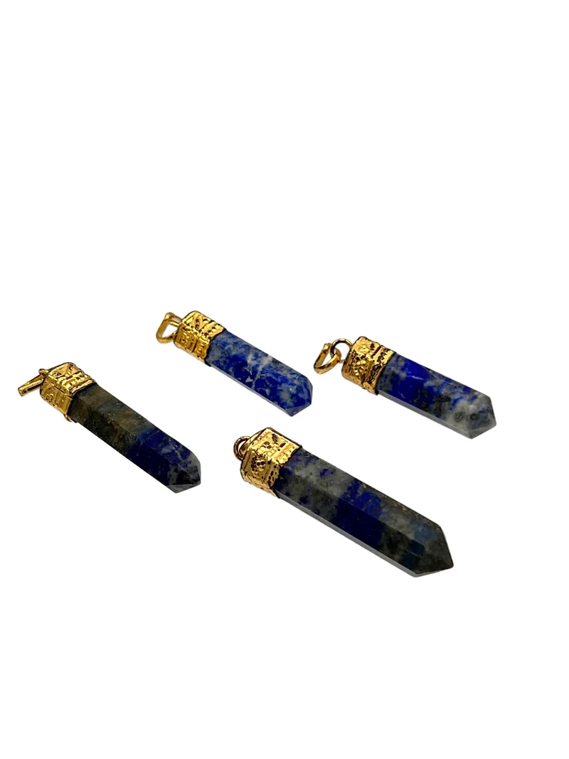 Pennhänge Lapis lazuli, förgylld