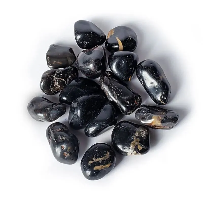 Svart Onyx trumlad (3–8 cm) – A-kvalitet