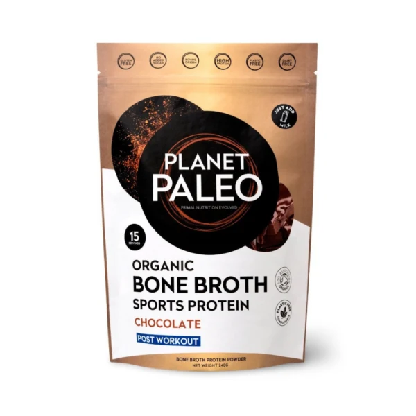 Planet Paleo Bone Broth Sports Protein Choklad (L) 240g