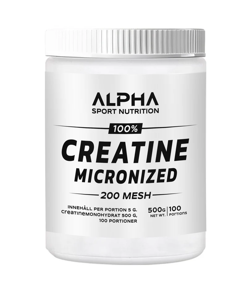 100 % Creatine Monohydrate - Mikroniserat 200 Mesh - Lättlösligt och Ultrarent