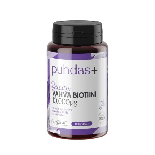 Biotin, 10.000 µg, 60 vegetabiliska kapslar
