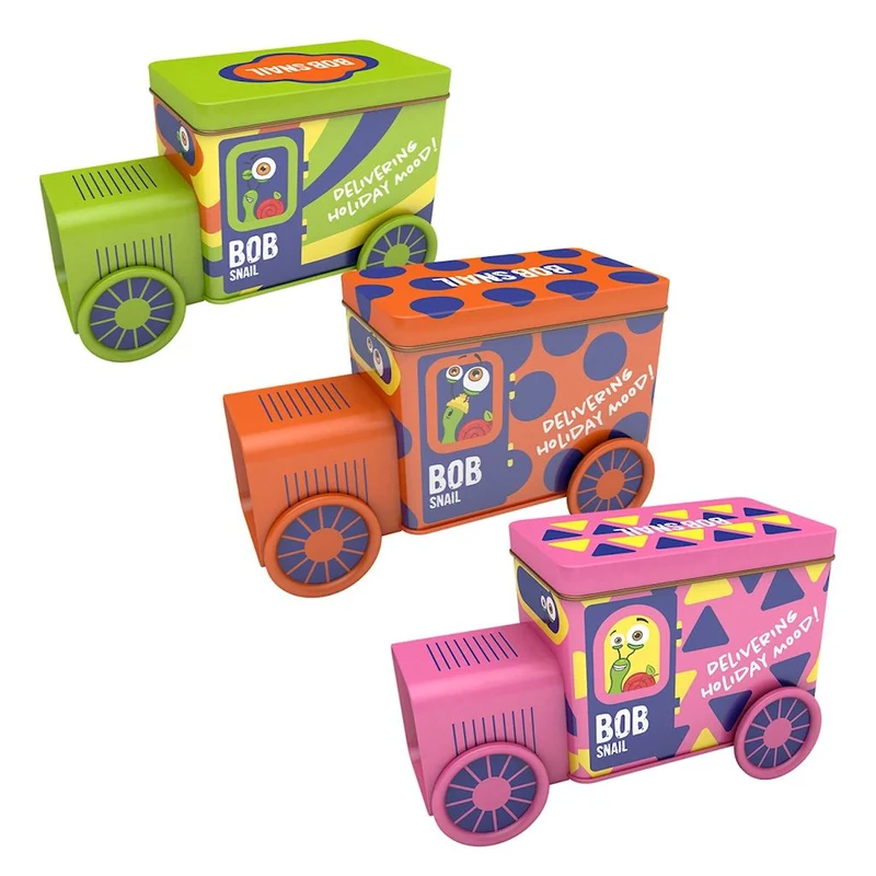 LOCOMOTIVE: Fruchtige Snacks und Gelees mit Spielzeug und glutenfreiem Aufkleber 108 g - BOB SNAIL (SAISONALPRODUKT)
